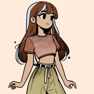 girl in a cute crop top