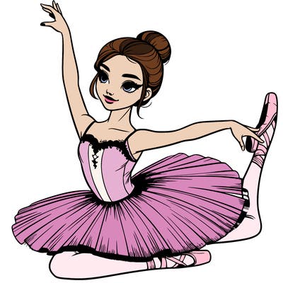 realistic ballerina