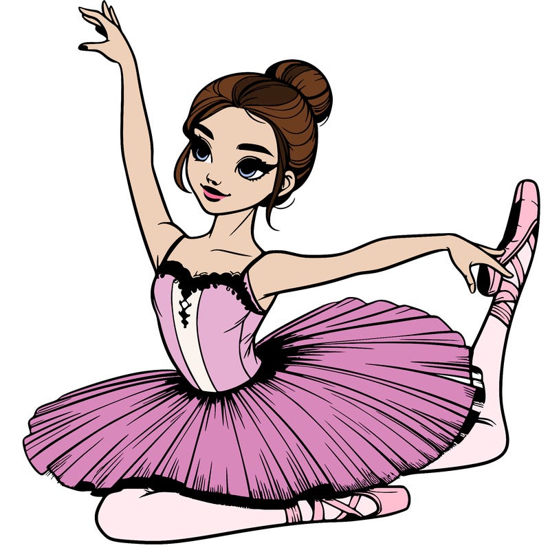 realistic ballerina