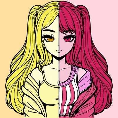 realistic girl split