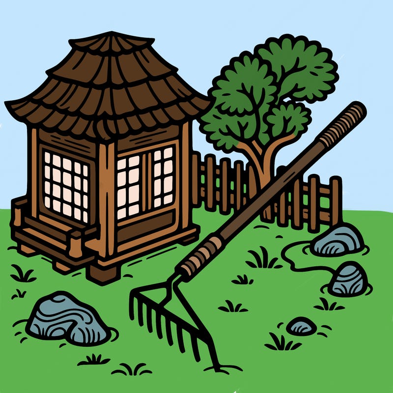 zen garden rake