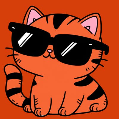 cat with sunglasses