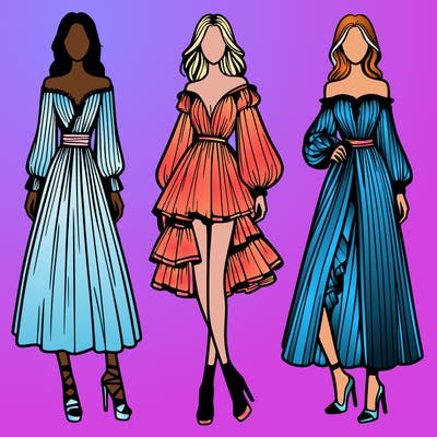 fashion models dresses