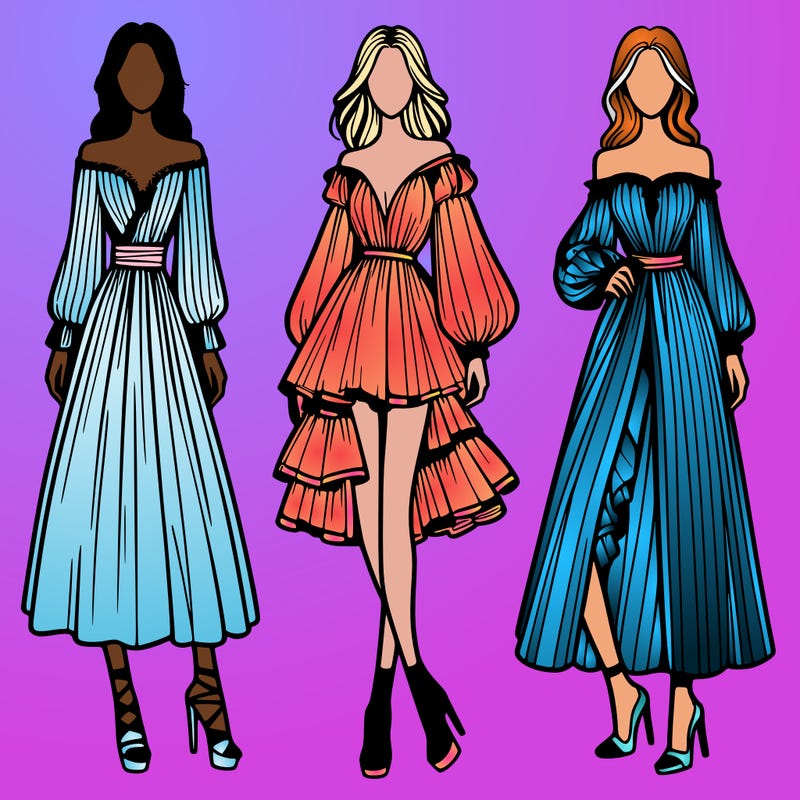 fashion models dresses