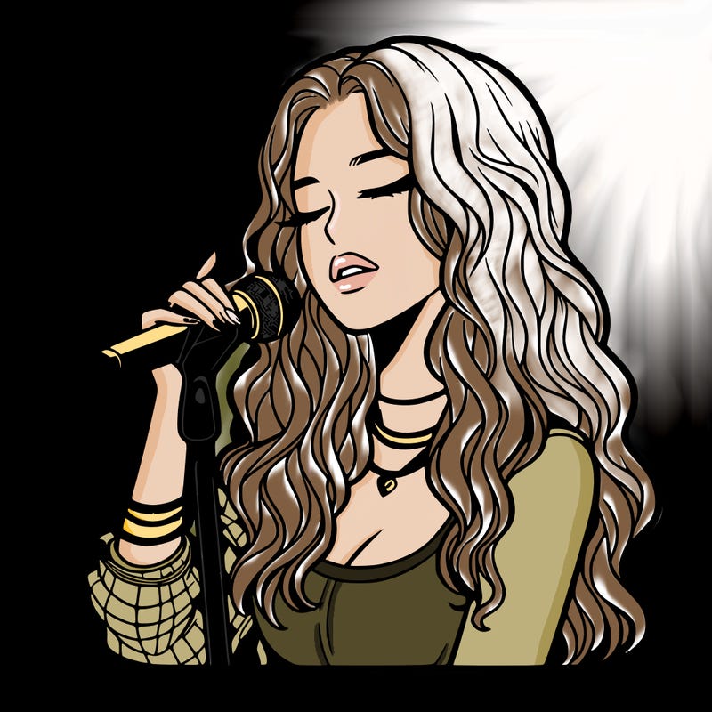 realistic female singer