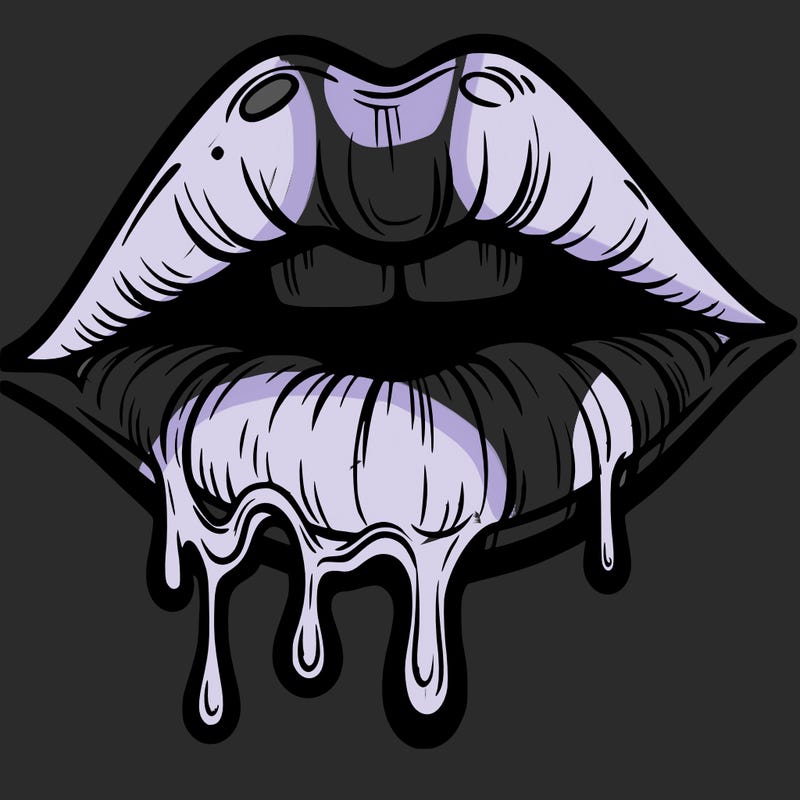 lips that look realistic and drip