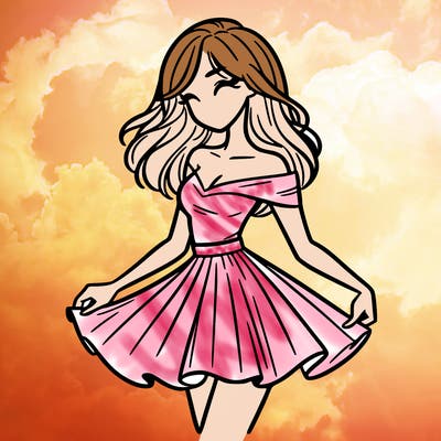 woman in skirt