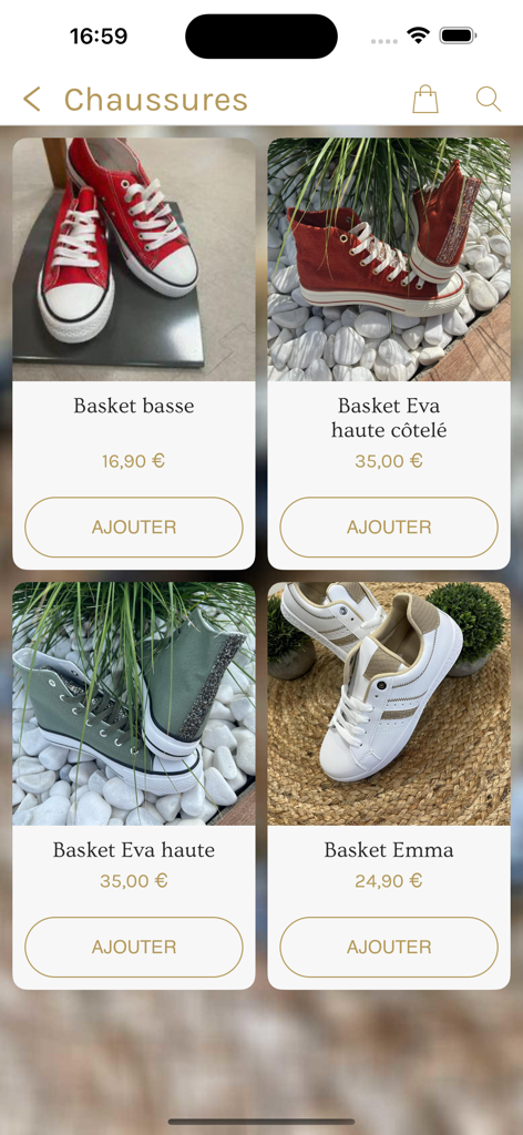 Les Pépites by LifeStyle - Una colección de zapatillas deportivas a la venta en la aplicación de compras móvil Les Pepites by LifeStyle