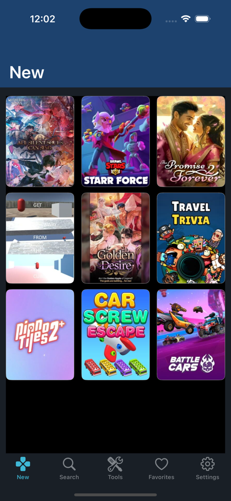 Interfaz de la aplicación Delta Executor V2 Tools mostrando una cuadrícula de varios juegos en la nueva sección de la biblioteca.