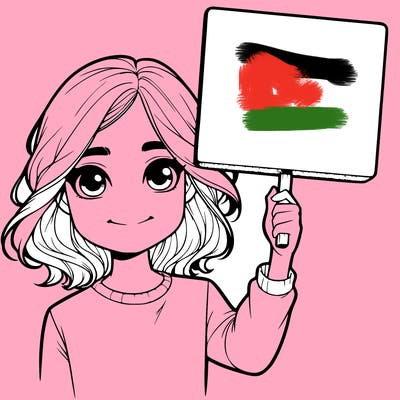 realistic girl holding up a sign