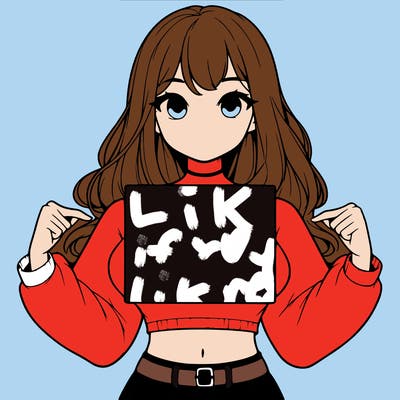 girl holding a blank sign in a long sleeve crop top