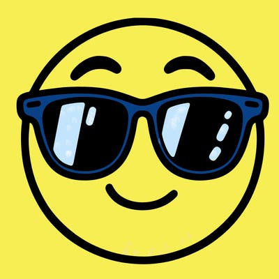 emoji with sunglasses
