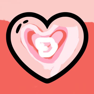 a blank heart