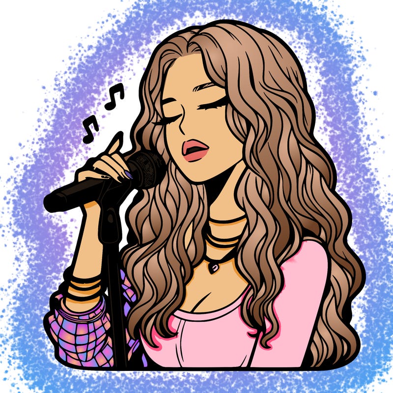 realistic female singer