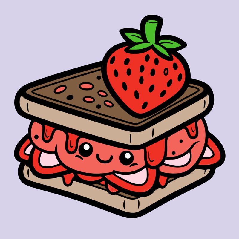 strawberry sandwich