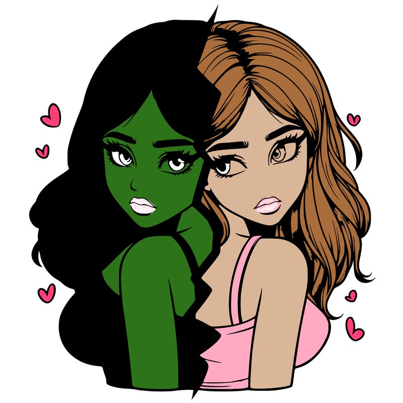 realistic girl split