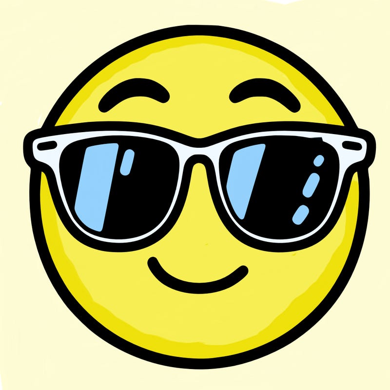 emoji with sunglasses
