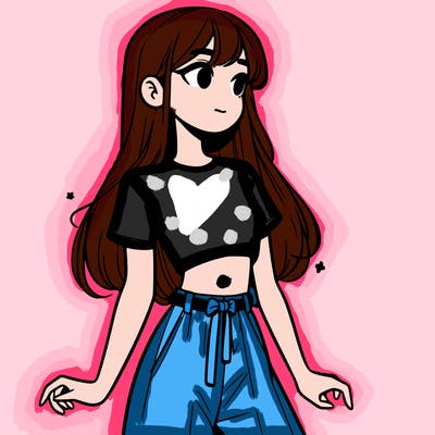 girl in a cute crop top