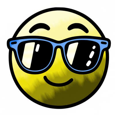 emoji with sunglasses
