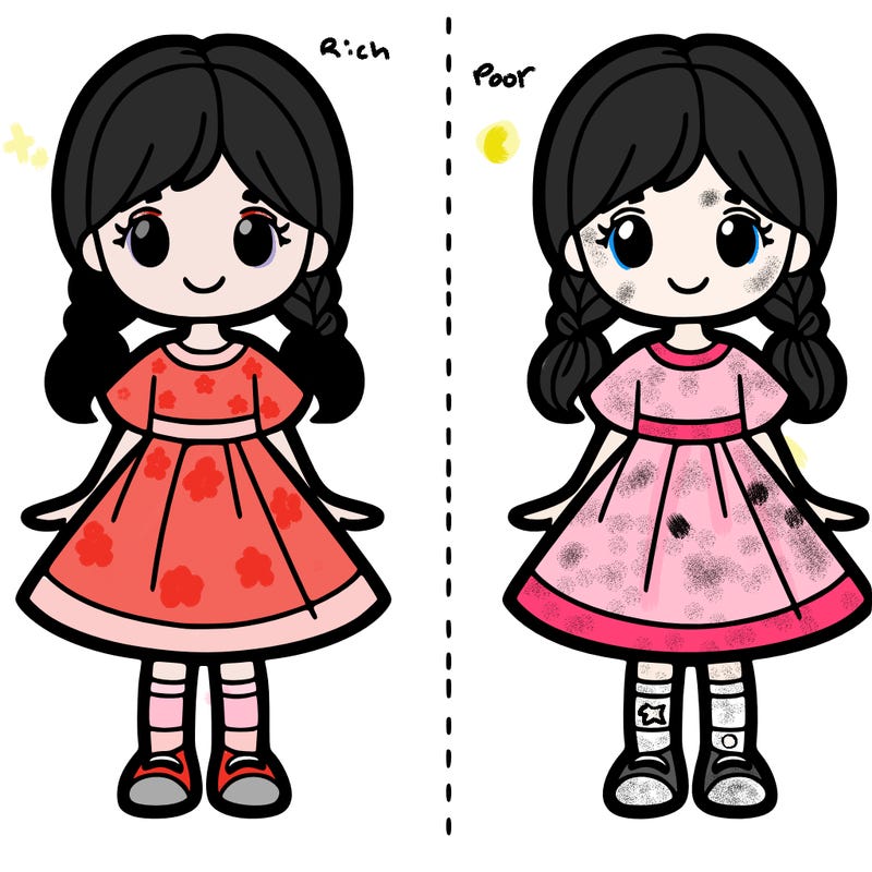 girl with two sides