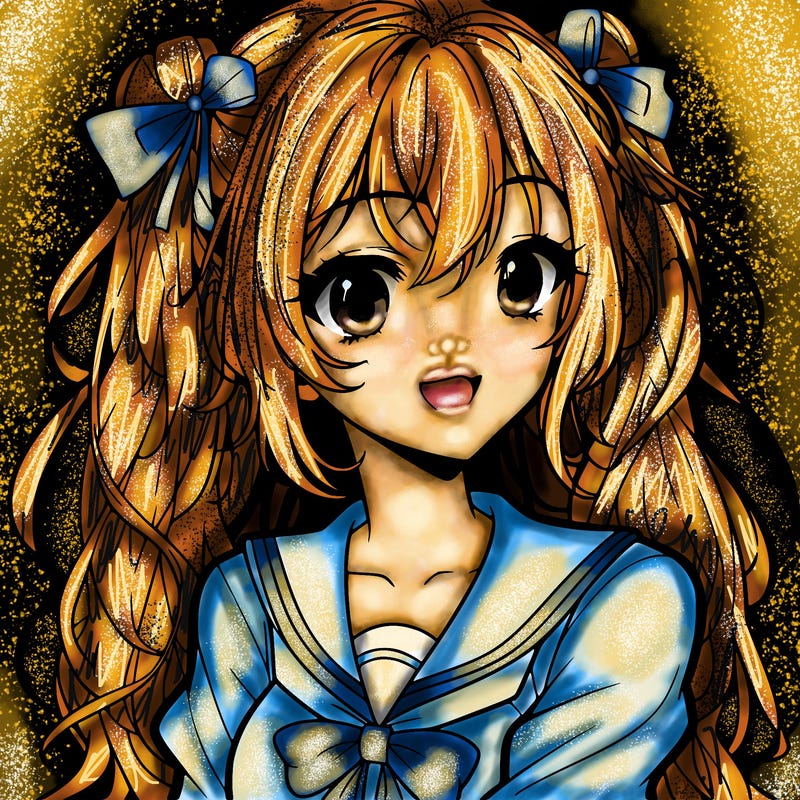 pretty anime girl