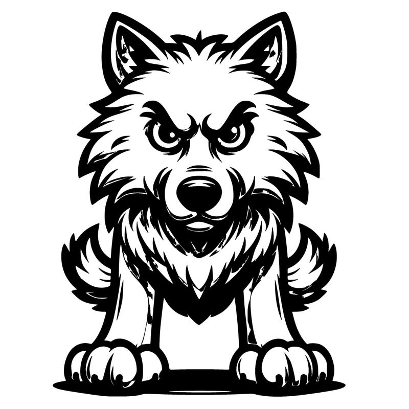 fierce wolf