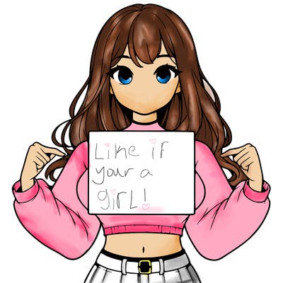 girl holding a blank sign in a long sleeve crop top