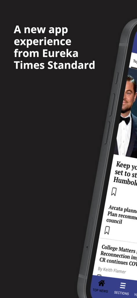 Eureka Times Standard - Die mobile Nachrichten-App Eureka Times-Standard zeigt lokale Nachrichten aus Humboldt County auf einem Smartphone an.