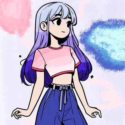 girl in a cute crop top