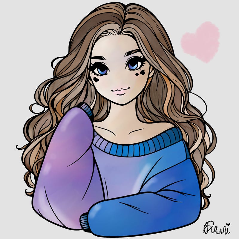 a beautiful girl in a big sweatshirt