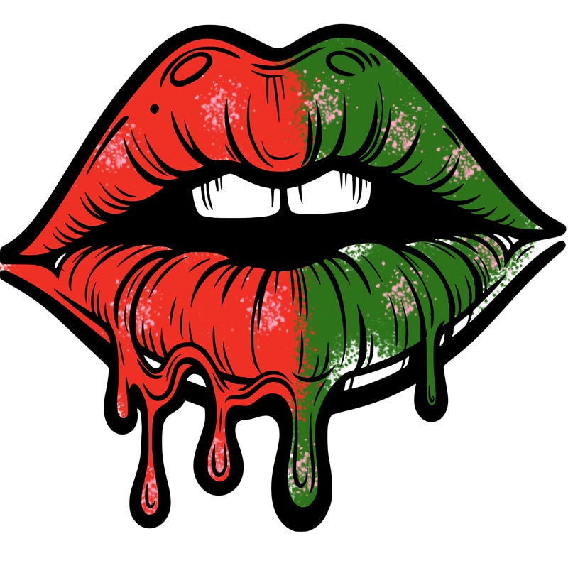 lips that look realistic and drip