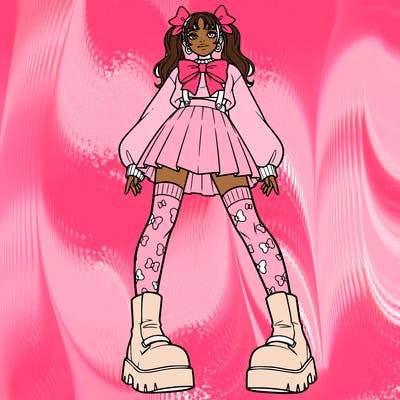 cute teen girl in a even cuter outfit