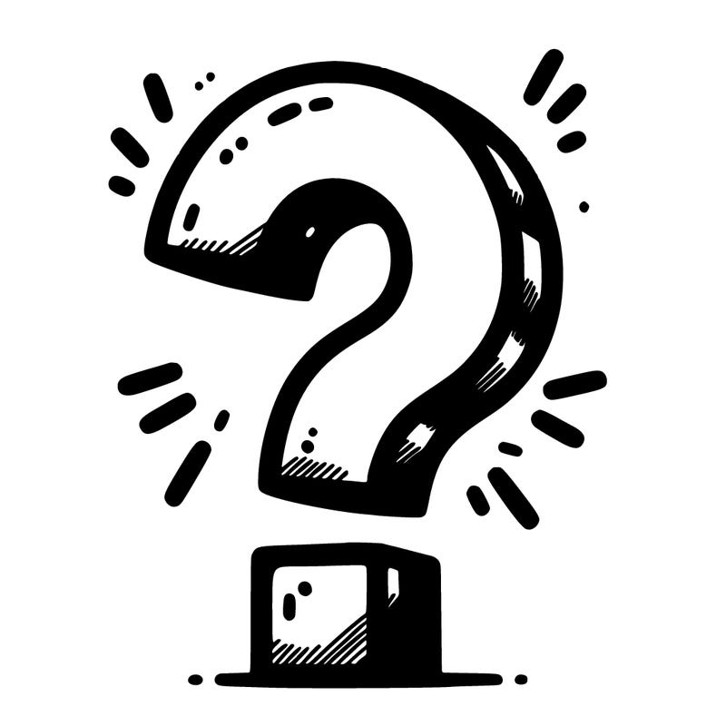 question mark drawing