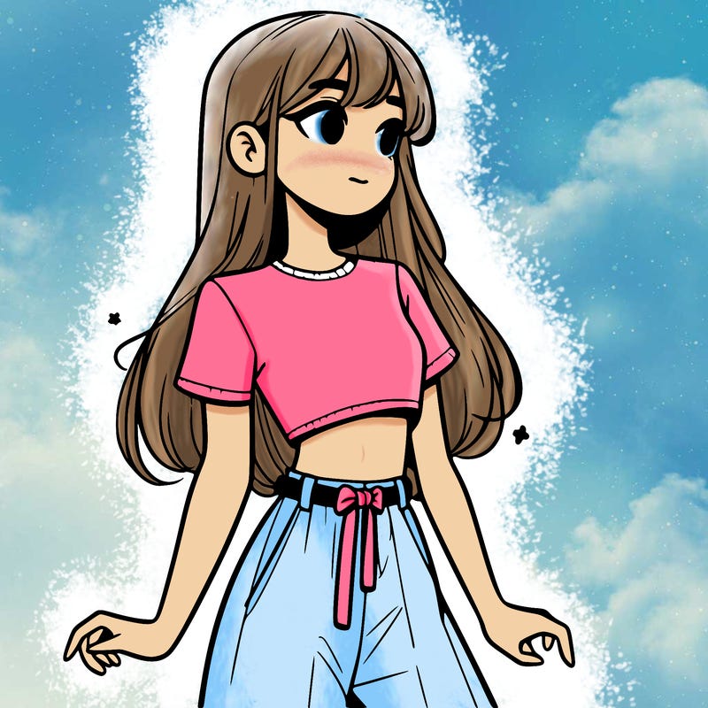 girl in a cute crop top