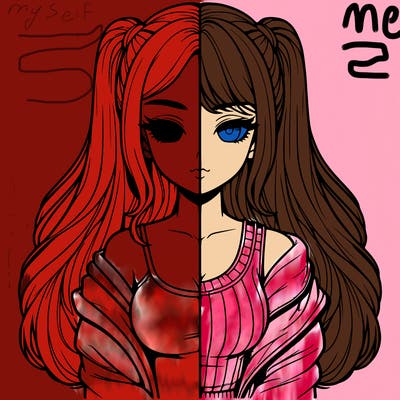 realistic girl split