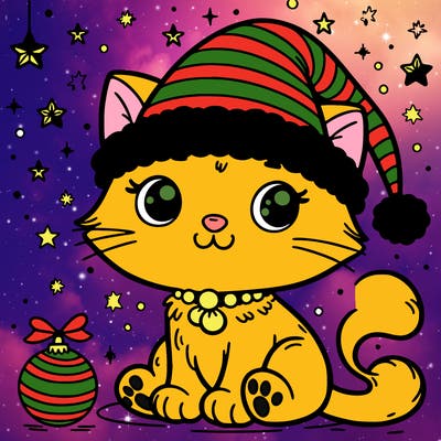 cat christmas
