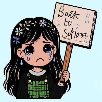 realistic girl crying holding a sign