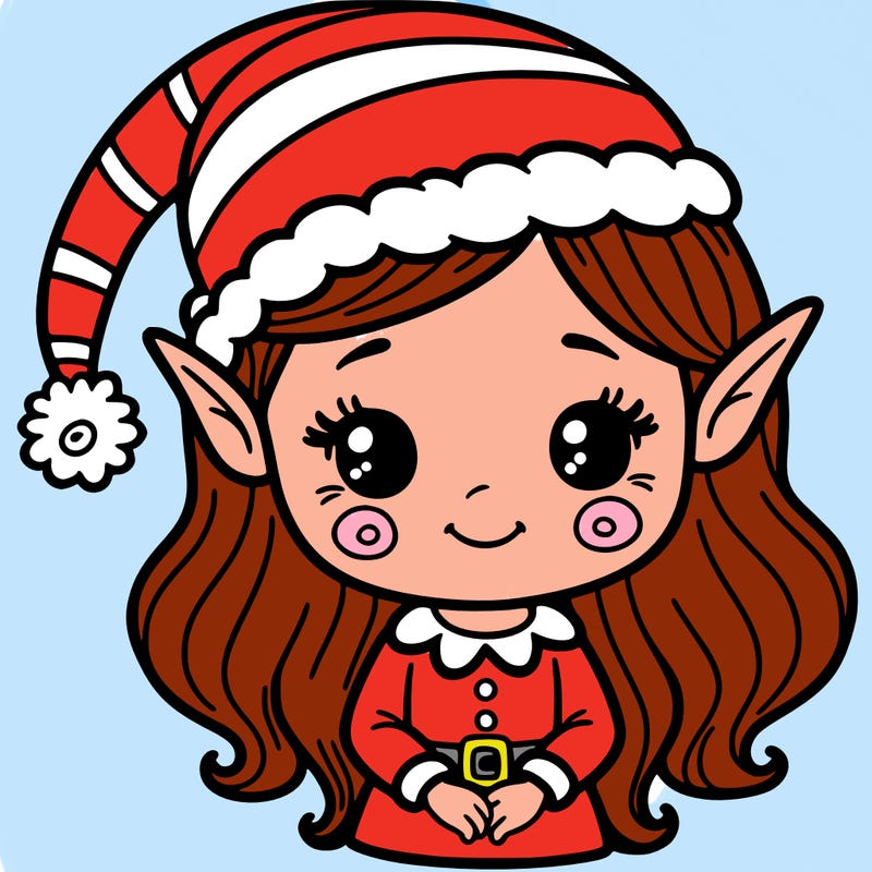 christmas elf girl