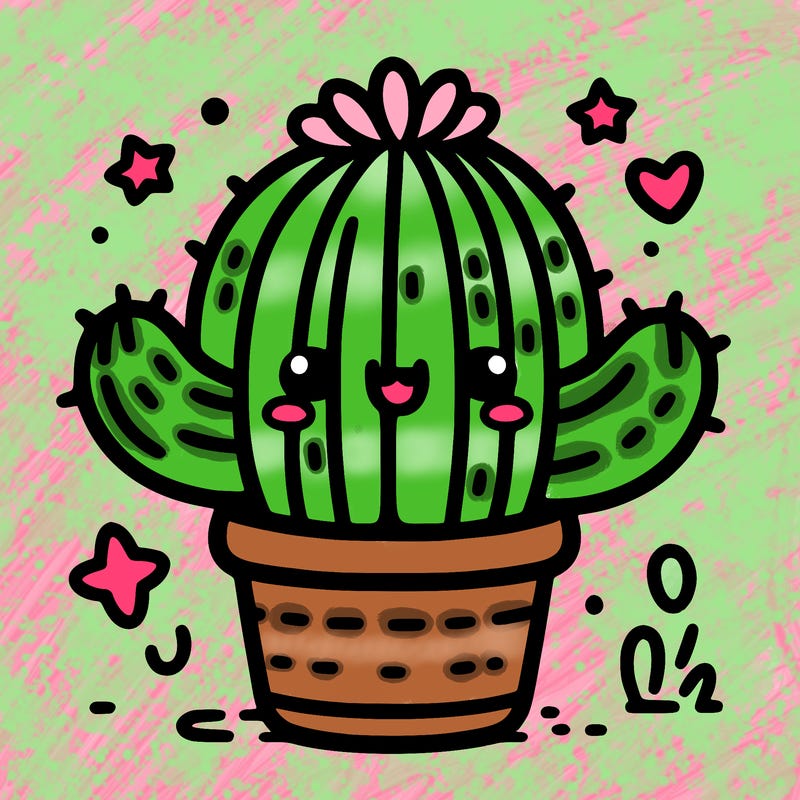 cute adorable cactus