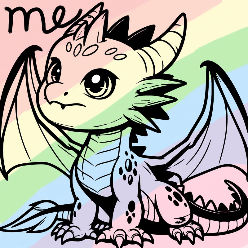 fierce baby night dragon