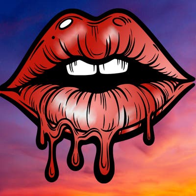 lips that look realistic and drip