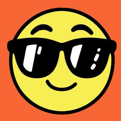 emoji with sunglasses