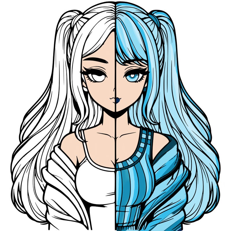 realistic girl split