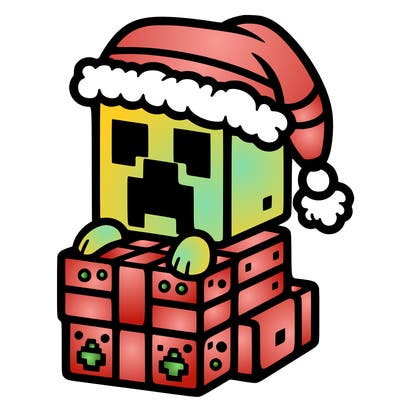 christmas minecraft creeper