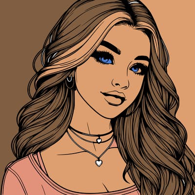 detailed realistic girl
