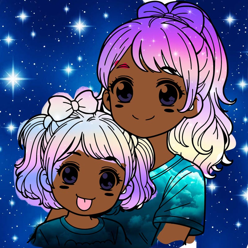 sister and young sister