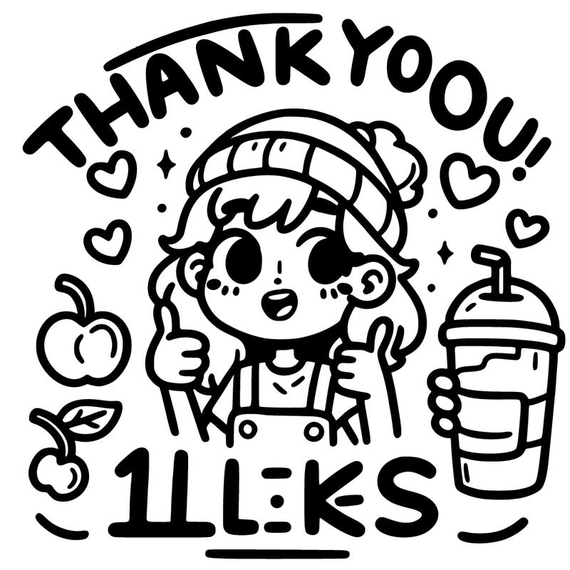 thank you for 1k likes