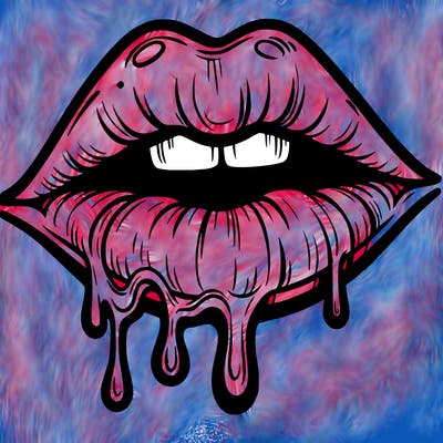 lips that look realistic and drip