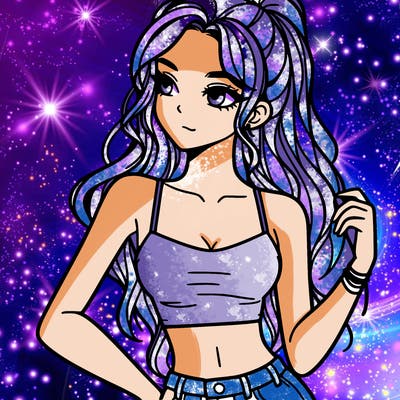 girl in crop top