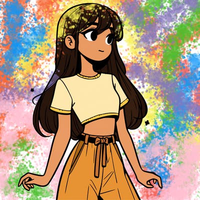 girl in a cute crop top